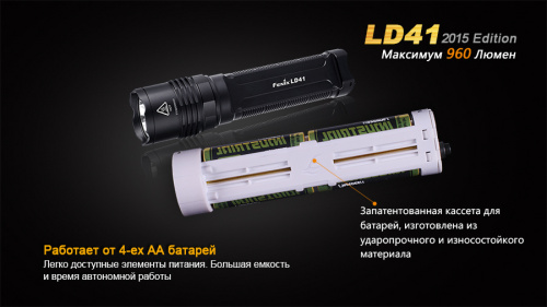 Фонарь Fenix LD41 (2015) CREE XM-L2 (U2), LD41U22015 фото 3